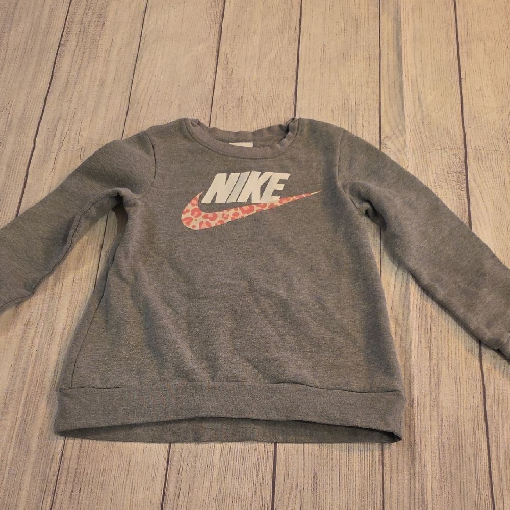 Nike Gray Sweatshirt with Black Logo